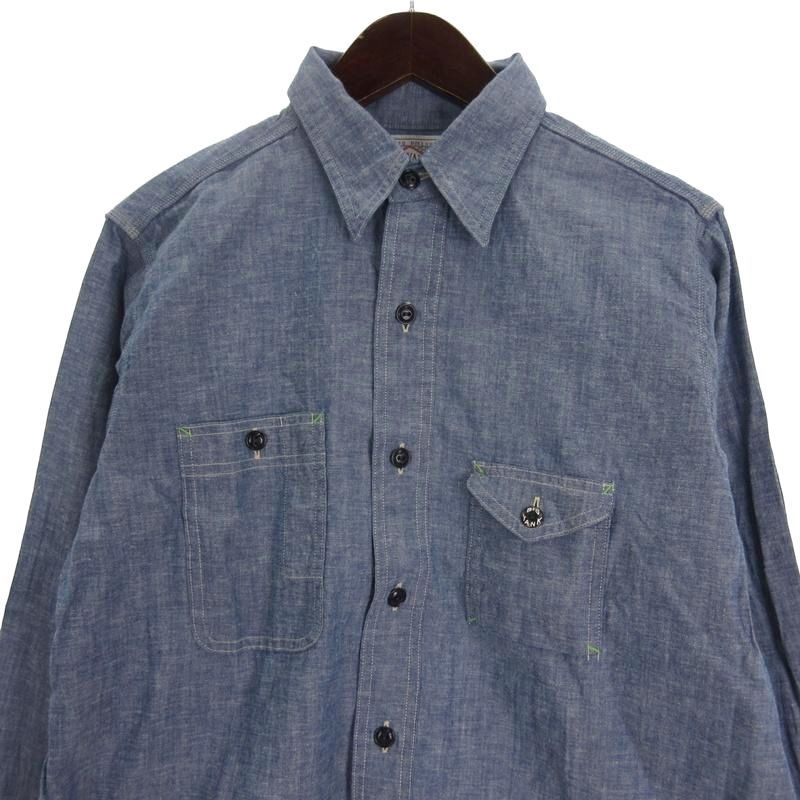 BIG YANK ブラックシャンブレーシャツ 15 1/2 big yank ブラック