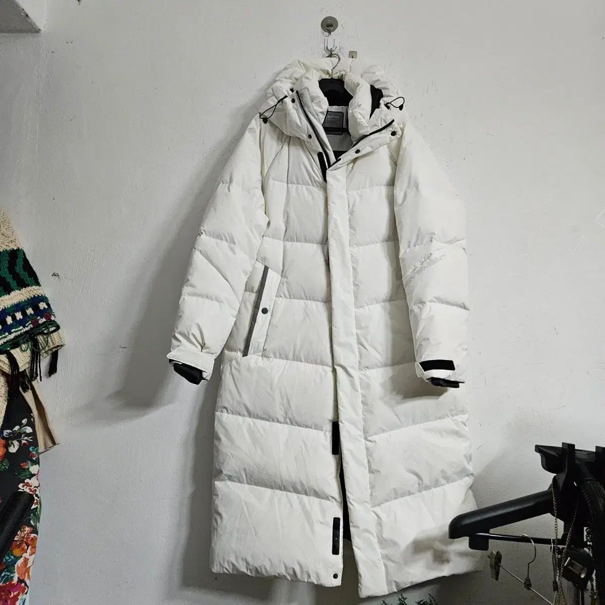 ポールハム ダウンジャケット ロング丈 白 90