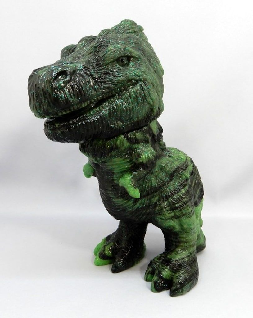 MONSTOCK!! エトヤ製作堂 珍説恐竜ティラゴン 緑|黒|ラメマーブル成型