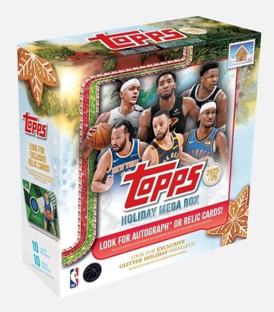 2025 Topps Holiday Basketball Mega Boxトップス ホリデイ バスケットボール メガボックス NBAトレーディングカード 並行輸入品