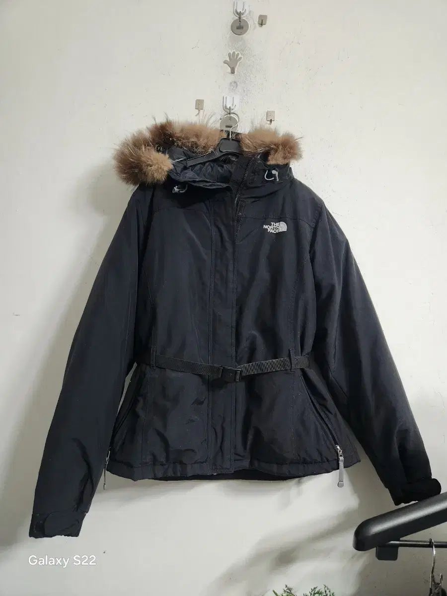 THE NORTH FACE ブラック ファー フード ダウン アウター