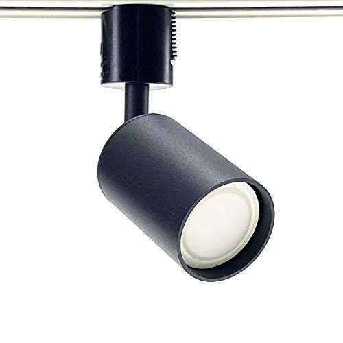 ダクトレール用スポットライト シリンダータイプ GU 10口金 LED電球6 W電球色付き ブラック セット 0 a 9 199 f