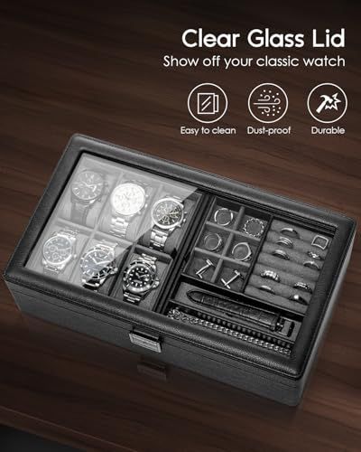  Vlando 腕時計ケース PU製 男性 収納ボックス アクセサリーケース アクセサリー 収納 プレゼント d 339 576 その他 キッチン 食器