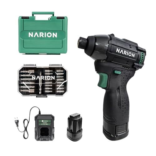 NARION ナリオン 16.8 Vインパクトドライバー 充電式 最大トルク140 N.m 軽量938 g ビットセット バッテリー 充電器付 電動ドライバー インパクトドライバドリル 70 ee 07 f 7