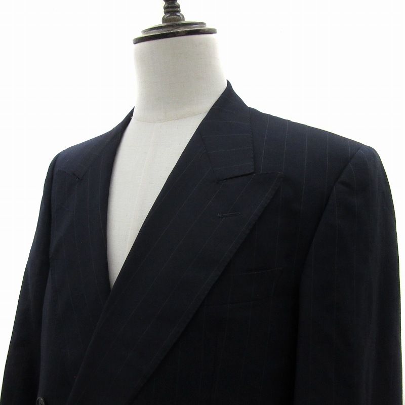 ダンヒル dunhill テーラードジャケット ミドル丈 ダブルボタン 総裏地