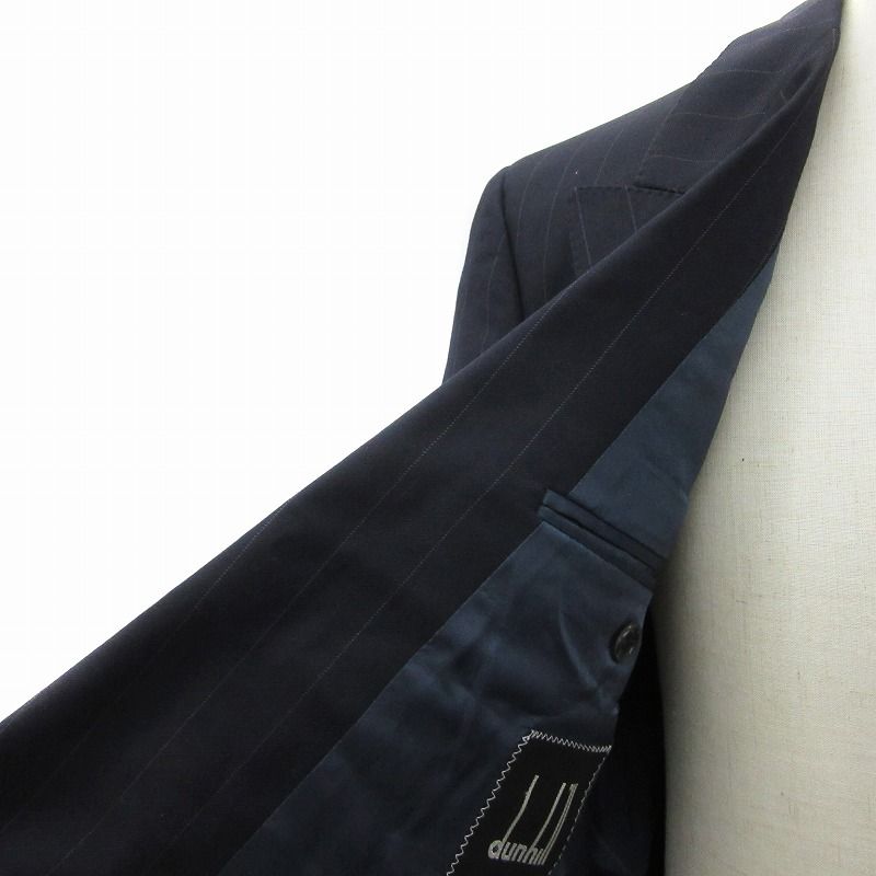ダンヒル dunhill テーラードジャケット ミドル丈 ダブルボタン 総裏地
