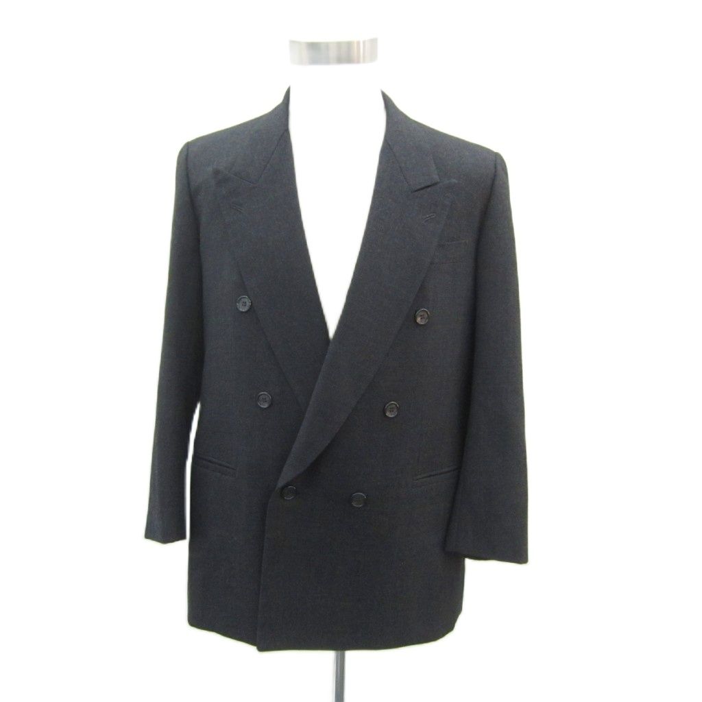ダンヒル dunhill テーラードジャケット ミドル丈 ダブルボタン 総裏地