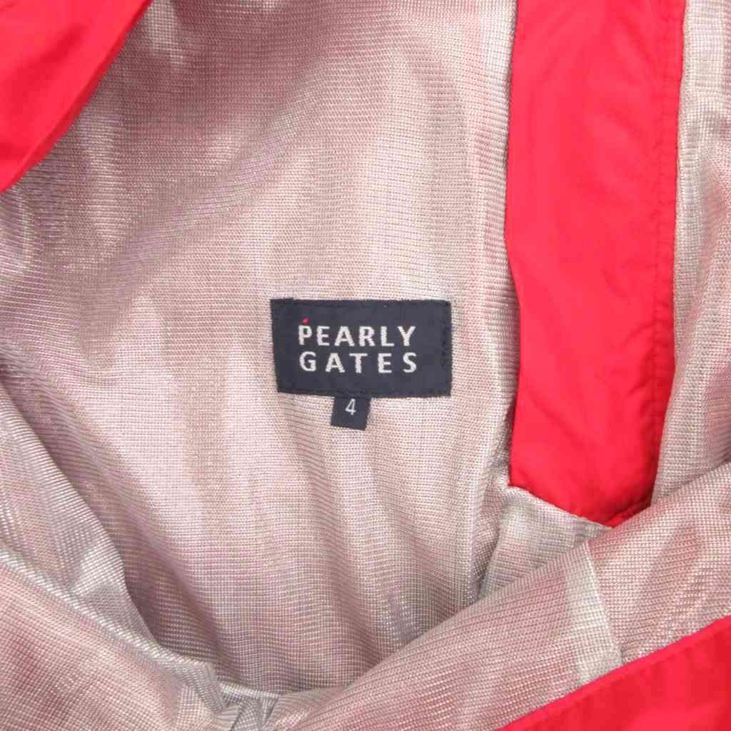 新品【パーリーゲイツ】ストレッチ ロゴ刺繍 ロングパンツ 赤 1(w72-76) パーリーゲイツ ロングパンツ カルゼストレッチ パーリーゲイツ PG