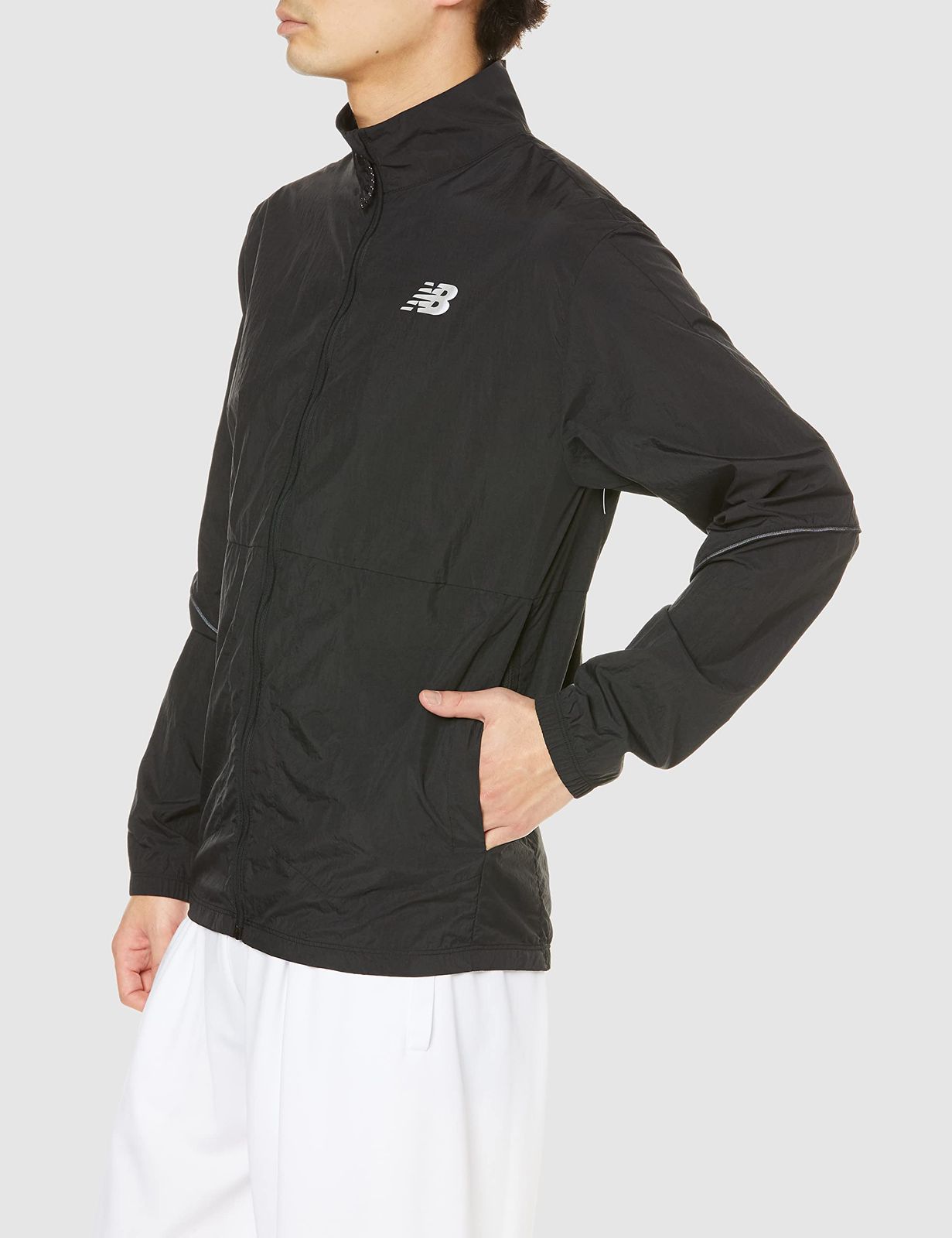  Impact ウーブン ラン ジャケット ブラック BK L ソックス レッグウェア