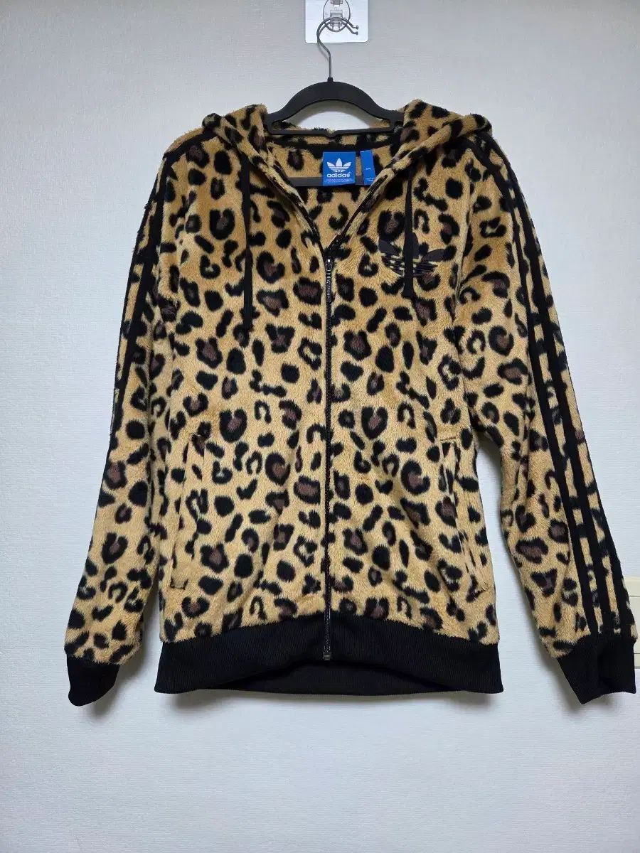 個人所蔵品|A級コンディション adidas ヒョウ柄 レオパード フリース フーディー ジップアップ 95