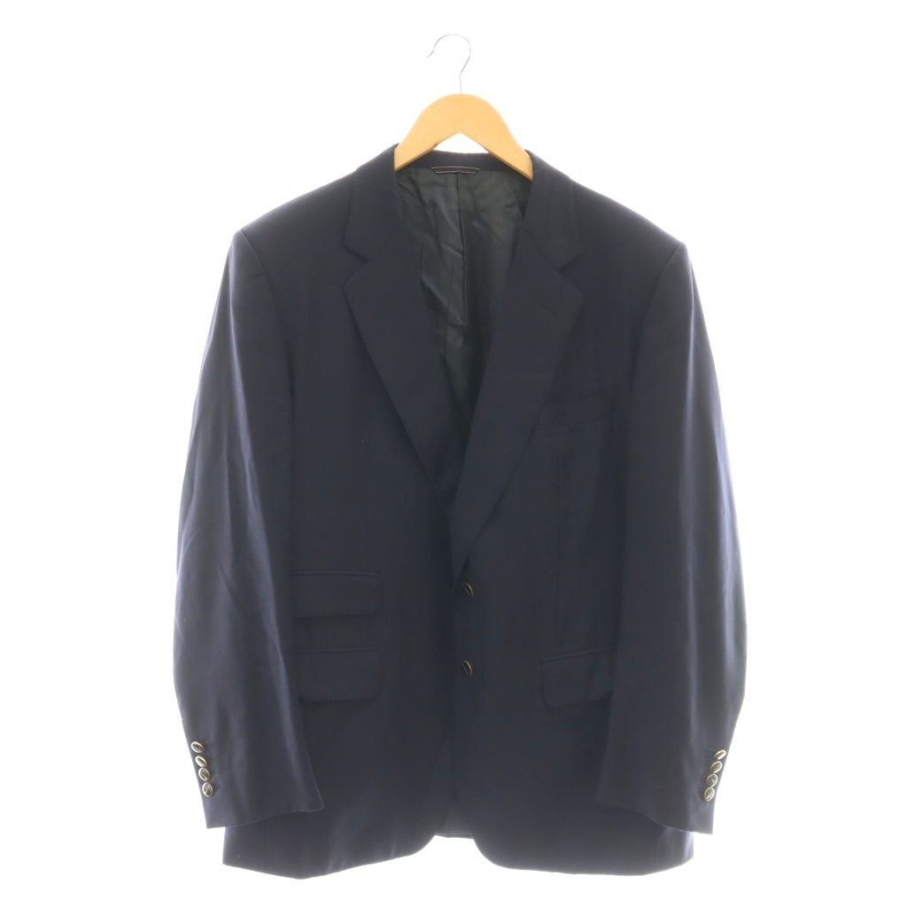 dunhill ダンヒル テーラードジャケット メンズ 【古着】【中古】 ダンヒル dunhill テーラードジャケット ブレザー 総裏地 紺 ネイビー
