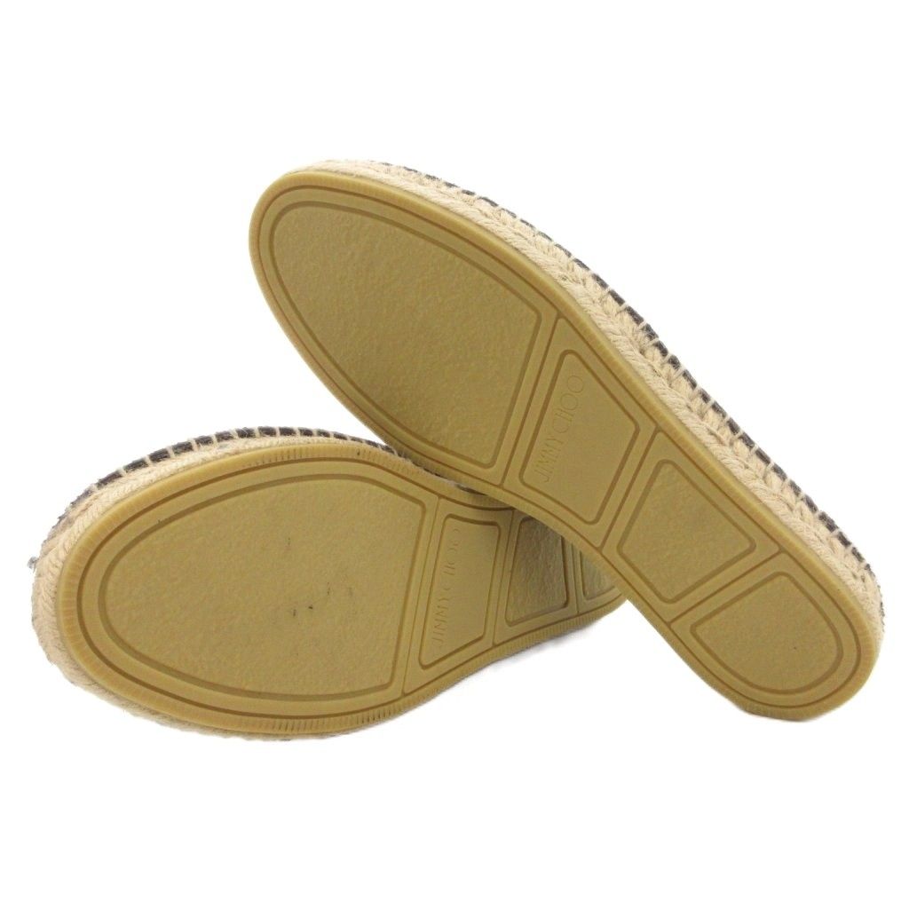 ジミーチュウ JIMMY CHOO ハラコ レオパード柄 スリッポン