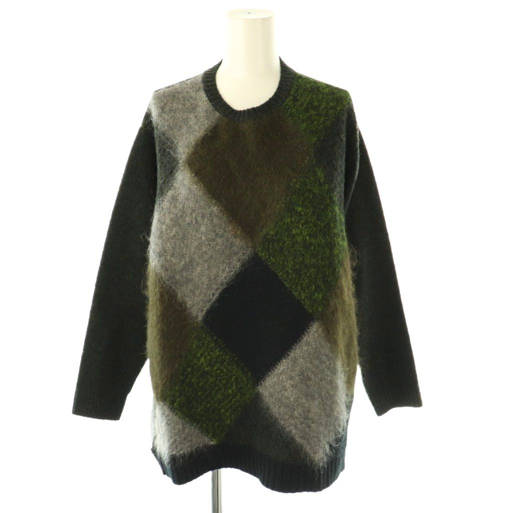 ヌメロヴェントゥーノ N°21 アーガイルニット セーター プルオーバー