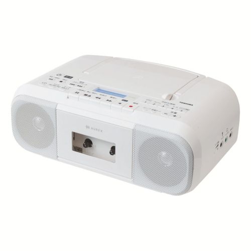 東芝 TOSHIBA TY-CDS 9-W ホワイト CDラジオカセットレコーダー ワイドFM対応
