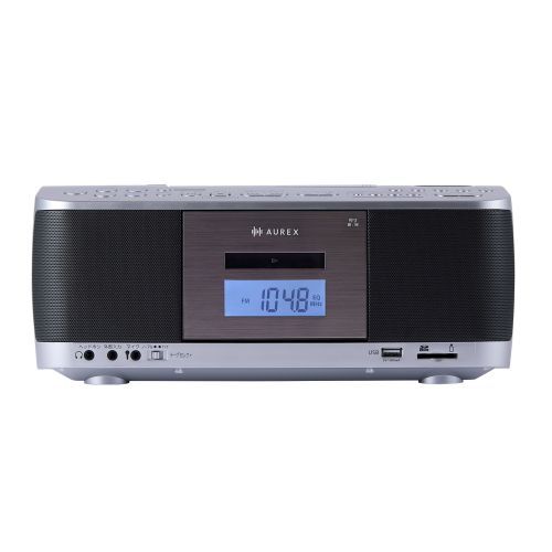 Aurex(オーレックス) AX-KCR70S シルバー SD・USB・CDラジオカセット