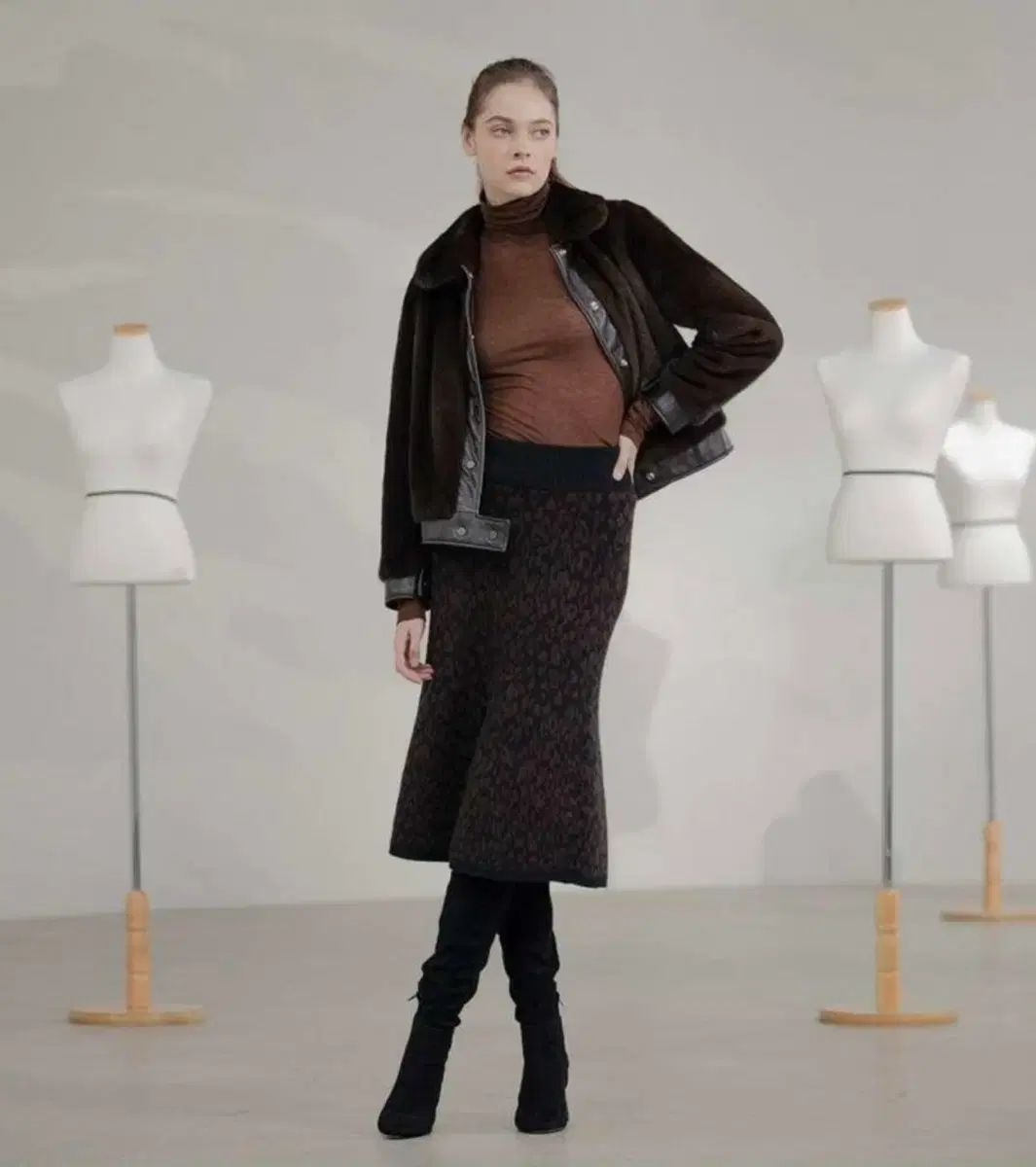 定価30万円 ほぼ GOBI ゴビ カシミア ニット スカート