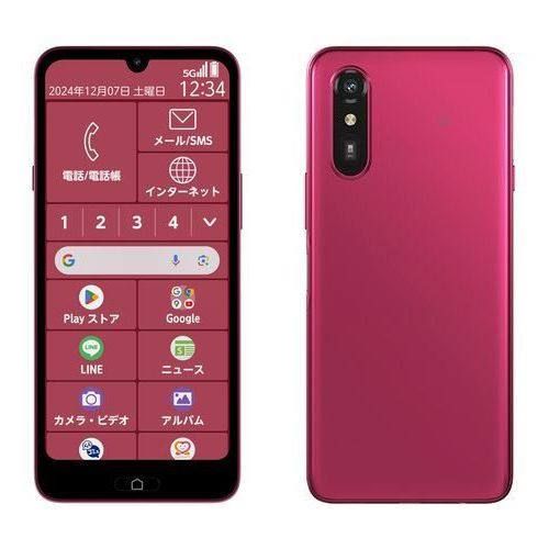 FCNT エフシーエヌティー らくらくスマートフォン Lite MR 01 6.1型 4 GB|64 GB マゼンタ SIMフリー