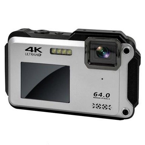 TAKA WORLD TT-WD 1300 シルバー Bluemake 4 K防水コンパクトデジタルカメラ1300万画素防水 防塵 耐衝撃