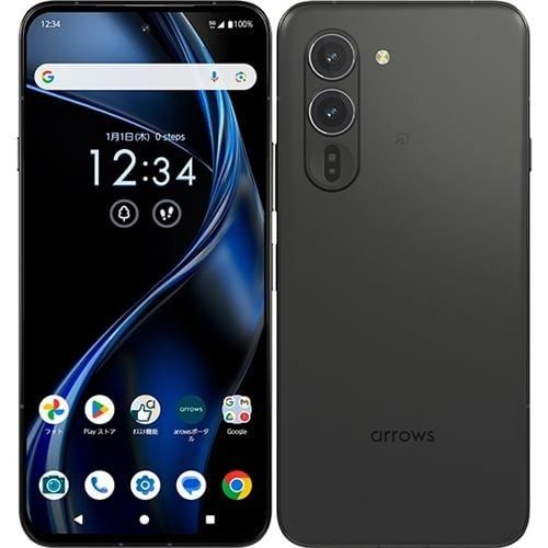 FCNT エフシーエヌティー arrows Alpha 6.4型 12 GB|512 GB ブラック SIMフリースマートフォン USB Type-C 超急速充電 防水