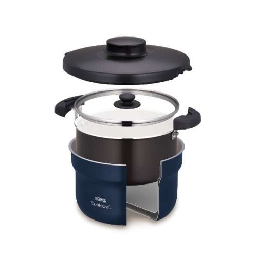 サーモス THERMOS KBJ-3002-NVY ネイビー 真空保温調理器シャトルシェフ2.8 LIH対応3人〜5人用PFOSPFOAフリー