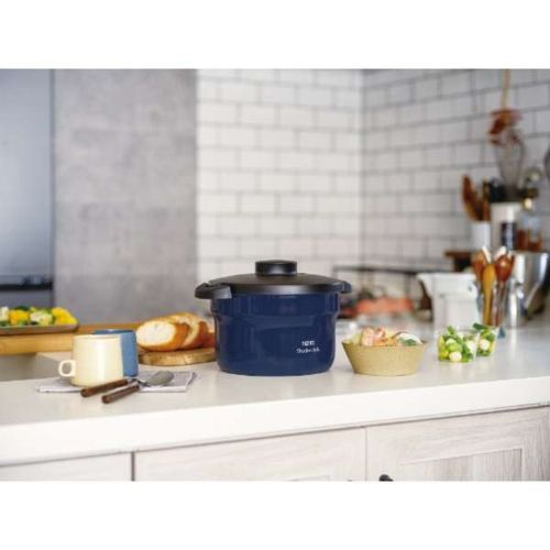  サーモス THERMOS KBJ 3002 NVY ネイビー 真空保温調理器シャトルシェフ2 8 LIH対応3人〜5人用PFOSPFOAフリー 両手鍋 鍋 グリル