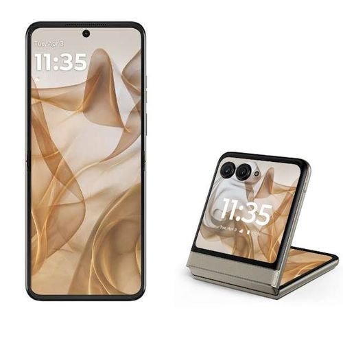 モトローラ motorola razr 50 6.9 3.6型 12 GB|512 GB サンドクリーム SIMフリースマートフォン フリップ 折りたたみ