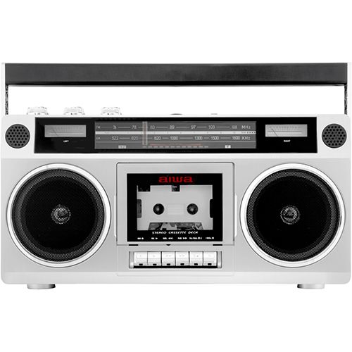 AIWA アイワ GAA 4-RCP 0001 ステレオ型ラジカセ AM ワイドFM Bluetoothレシーバー機能 USBメモリ MP 3 再生機能 乾電池＋電源コンセント式