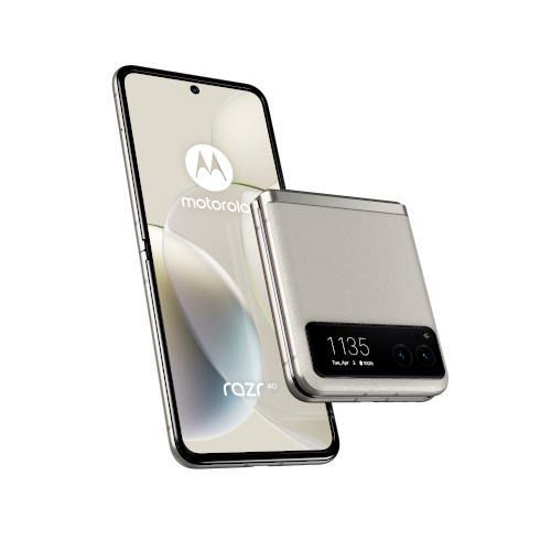 モトローラ motorola razr 40 6.9 1.5型 8 GB|256 GB バニラクリーム SIMフリースマートフォン フリップ 折りたたみ