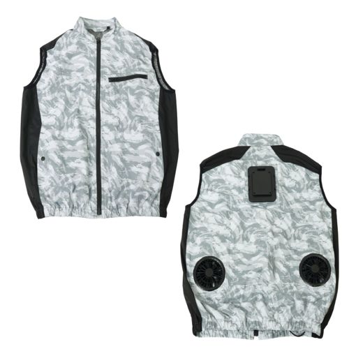 サンコー Thanko 圧倒的に冷える冷蔵服4 モデル ベストタイプ ストームホワイト フリーサイズ 胸囲118 cm 肩幅48 着丈68