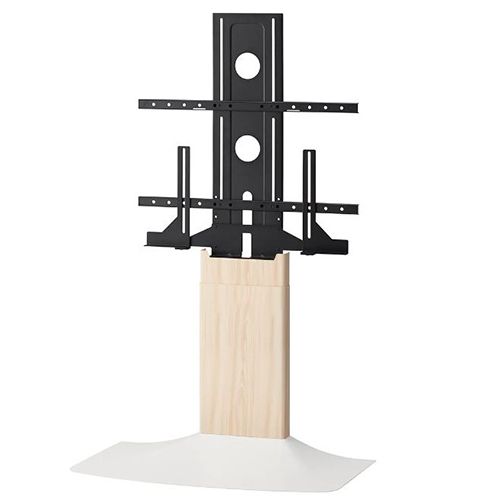 朝日木材加工 WS-F 820-NW ナチュラル木目-ホワイト 壁寄せテレビスタンド