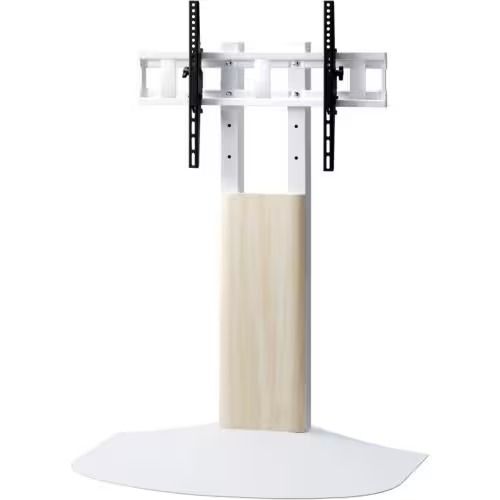 朝日木材加工 WS-BL 840-NA ナチュラル木目-ホワイト Swing 壁寄せテレビスタンド