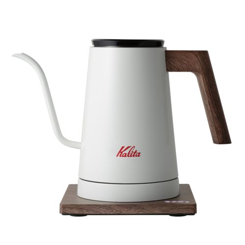カリタ Kalita KEDP-600 電気ケトル ホワイト 600 ml 温度調節可 グースネック 細口ノズル