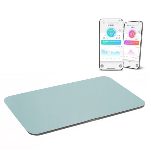 issin -GN スマートバスマット グリーン 体重管理珪藻土マット 体重計モデル