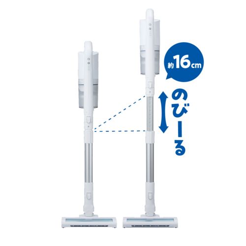 アクア(AQUA) AQC-PX2R-W ホワイト のび〜るスティックコードレス