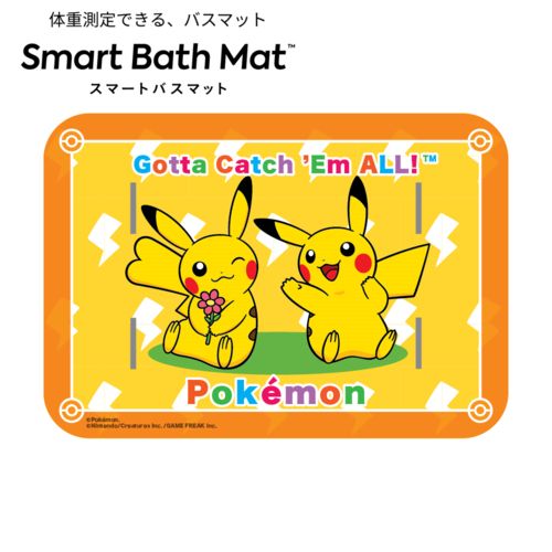 issin スマートバスマット 体組成計モデル ピカチュウ ポケモンコラボモデル 体重が計れるバスマット