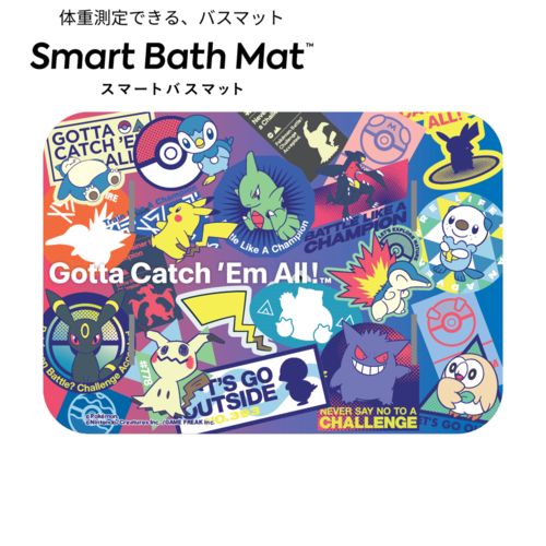 issin スマートバスマット 体組成計モデル ポケモンステッカーデザイン ポケモンコラボモデル