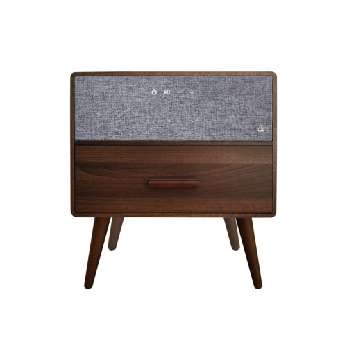 HACRAY ハクライ HR-BT-Z 11 WN ウォールナット OTONI Bluetoothテーブルスピーカー スマホのワイヤレス充電機能搭載＆USBポート有線充電にも対応