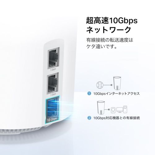  TP-Link ティーピーリンク DECO XE 2002 P トライバンドメッシュWi-Fi 6 Eシステム 無線LANルーター 無線LAN