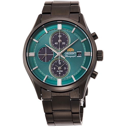 オリエント ORIENT RN-TY 0001 E グリーン コンテンポラリー ライトチャージ 腕時計 メンズ