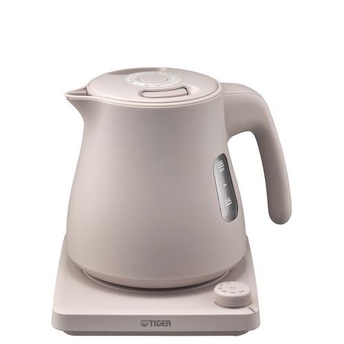 タイガー魔法瓶 TIGER PTV-A 080 CB ブロンドベージュ QUICK-SAFE＋ 温度調節機能付蒸気レスケトル 0.8 L