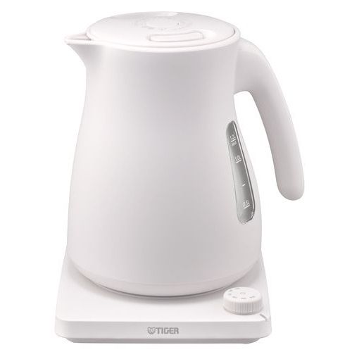 タイガー魔法瓶 TIGER PTV-A 120 WG グレイッシュホワイト QUICK-SAFE＋ 温度調節機能付蒸気レスケトル 1.2 L