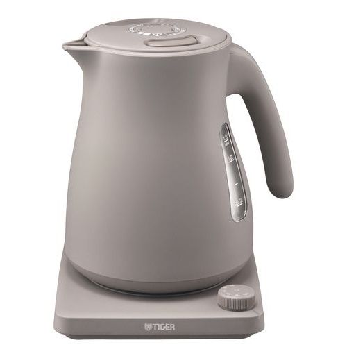 タイガー魔法瓶 TIGER PTV-A 120 HC チェスナッツグレー QUICK-SAFE＋ 温度調節機能付蒸気レスケトル 1.2 L