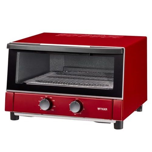 タイガー魔法瓶 TIGER KAM-S 132 R レッド やきたて オーブントースター 1300 W