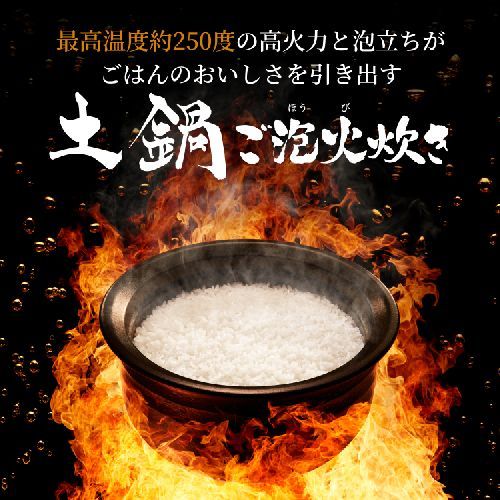 タイガー魔法瓶 TIGER JPL-Y 100-KG エボニーブラック 土鍋ご泡火炊き 土鍋圧力IHジャー炊飯器 5.5合