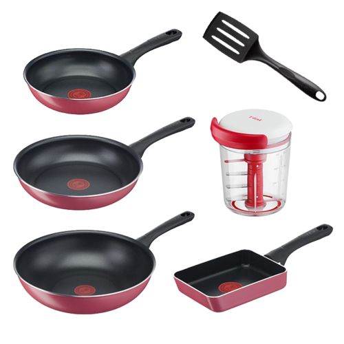 ティファール T-fal クランベリー バラエティセット ガス火 6点セット 福袋 フライパンセット
