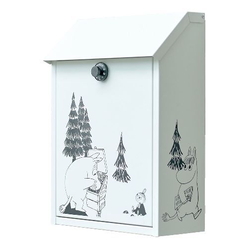 セトクラフト setocraft 壁掛けポスト ムーミンA 対応 ダイヤルロック付き セキュリティ万全 M 25-0011 ホワイト