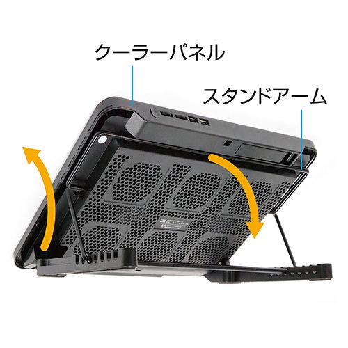 ミヨシ NSF-06 2WAY 6FAN ノートPCクーラー 全面冷却タイプ