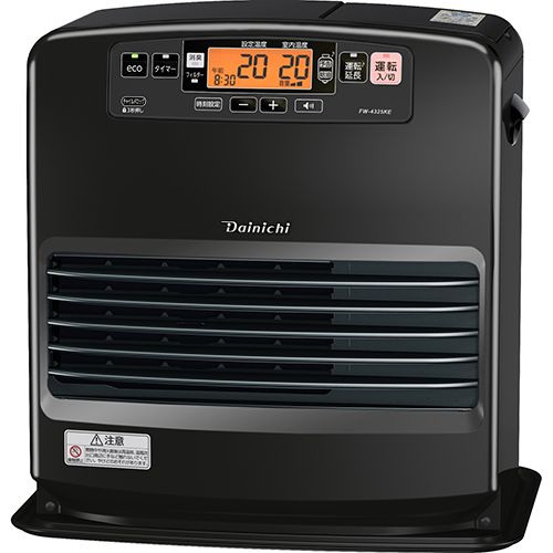 ダイニチ FW-4325 KEK チャコールブラック 石油ファンヒーター 木造11畳 コンクリート15畳