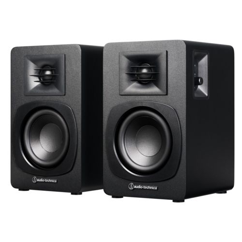 オーディオテクニカ audio-technica AT-SP 3 X ブラック パワードブックシェルフスピーカー 有線とワイヤレス接続で楽しめるパワードスピーカー