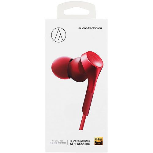オーディオテクニカ(audio-technica) ATH-CKS550X RD レッド SOLID